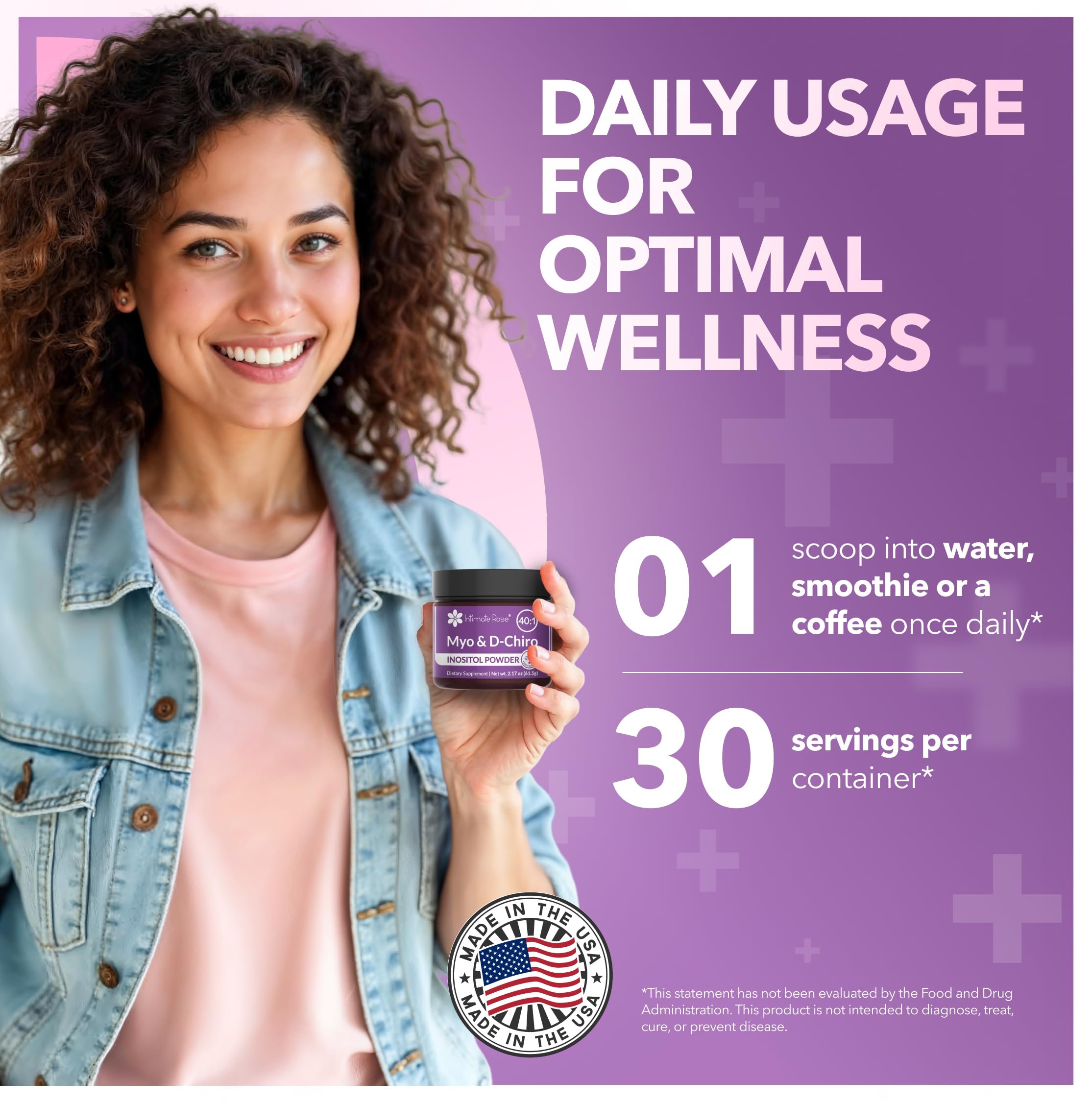 Myo & D-Chiro Inositol Powder Supplement for Women - Ideal 40:1 Ratio — Amazon image 2