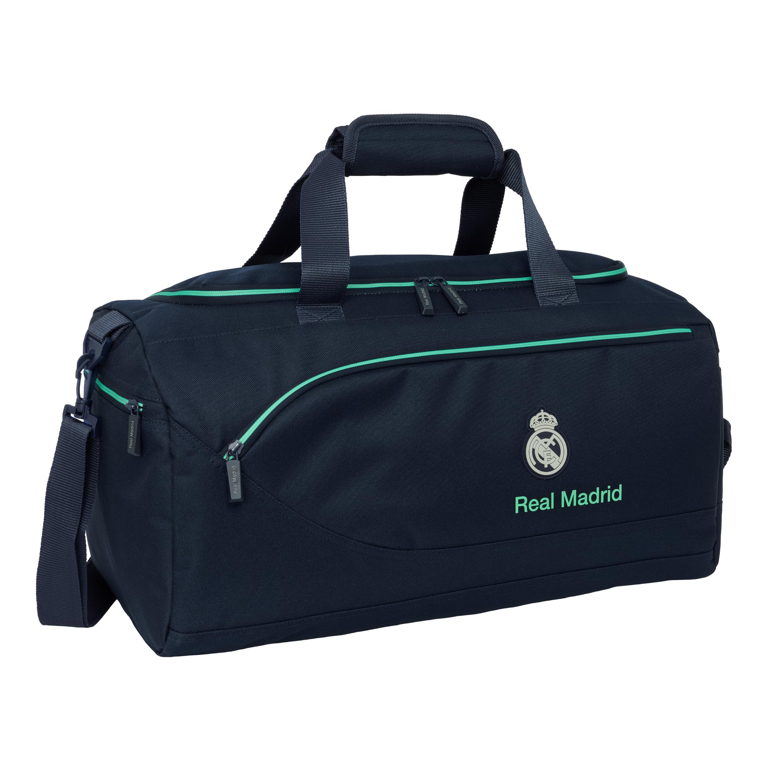 REAL MADRID 2ª EQUIPACIÓN 25/26 - Bolsa de Deporte, Mochila, Ideal para Niños de Diferentes Edades, Cómoda y Versátil, Calidad y Resistencia, 50x25x25 cm