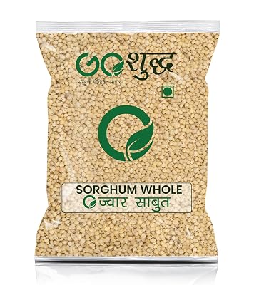 Goshudh Jowar Sabut (Sorghum Whole Grain) | Gluten-Free, Fibre-Rich Millet for Everyday Nutrition | 500g