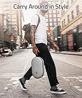 Vista 6 de Syntech Funda de transporte rígida compatible con MetaOculus Quest 2 accesorios VR auriculares con correa Elite controles táctiles y otros