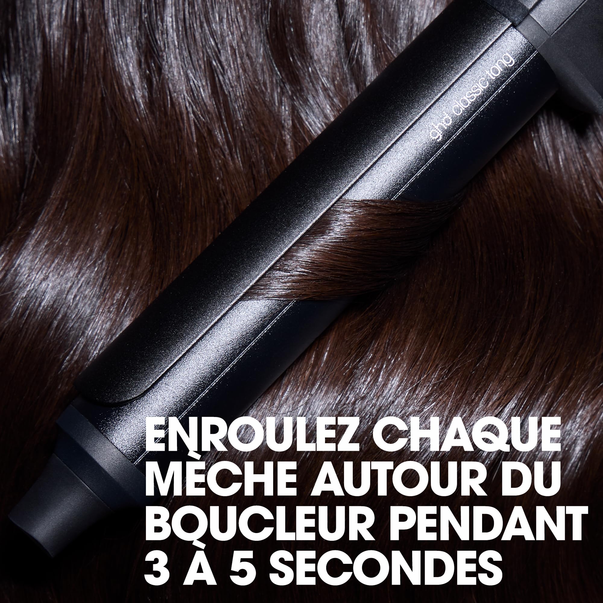ghd - Boucleur ghd Chronos Curve Classic Tong - Fer à boucler cheveux (Noir) - Fer à friser pour ondulations soutenues - Coiffure facile et 3x plus rapide, sans dommage - Toutes longueurs de cheveux