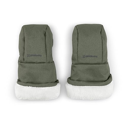 Vista 7 de UPPAbaby CozyHandmuff - Se fija fácilmente al manillar del cochecito - Protección de manos ultra afelpada, resistente a la intemperie - Bryce Bryce