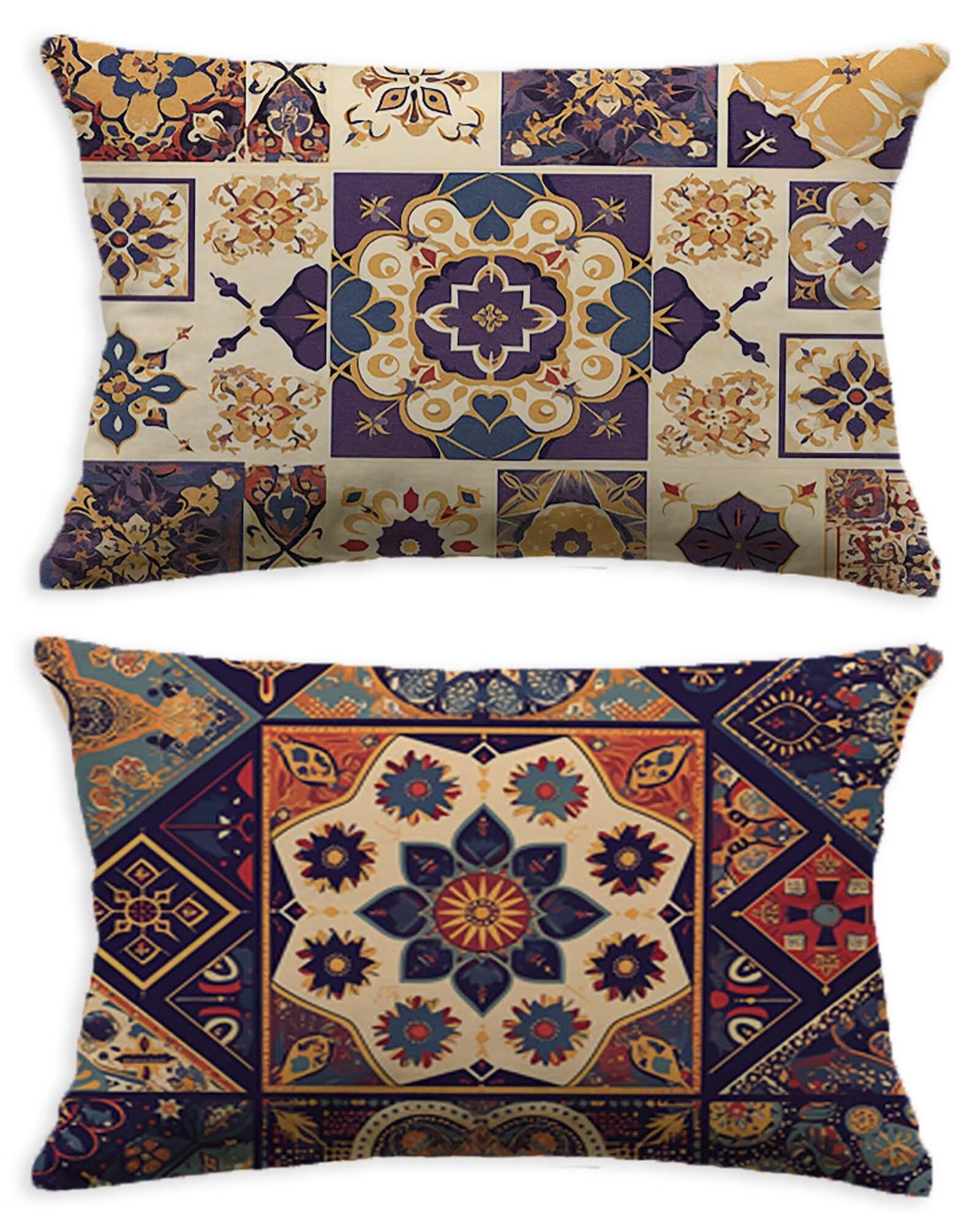 Coussin treillis 60x80 taie en velours double face pour une chambre élégante