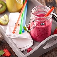 Vista 5 de 50 pajitas Boba envueltas individualmente, batido de plástico multicolor, batido gigante, pajitas grandes desechables de boca ancha