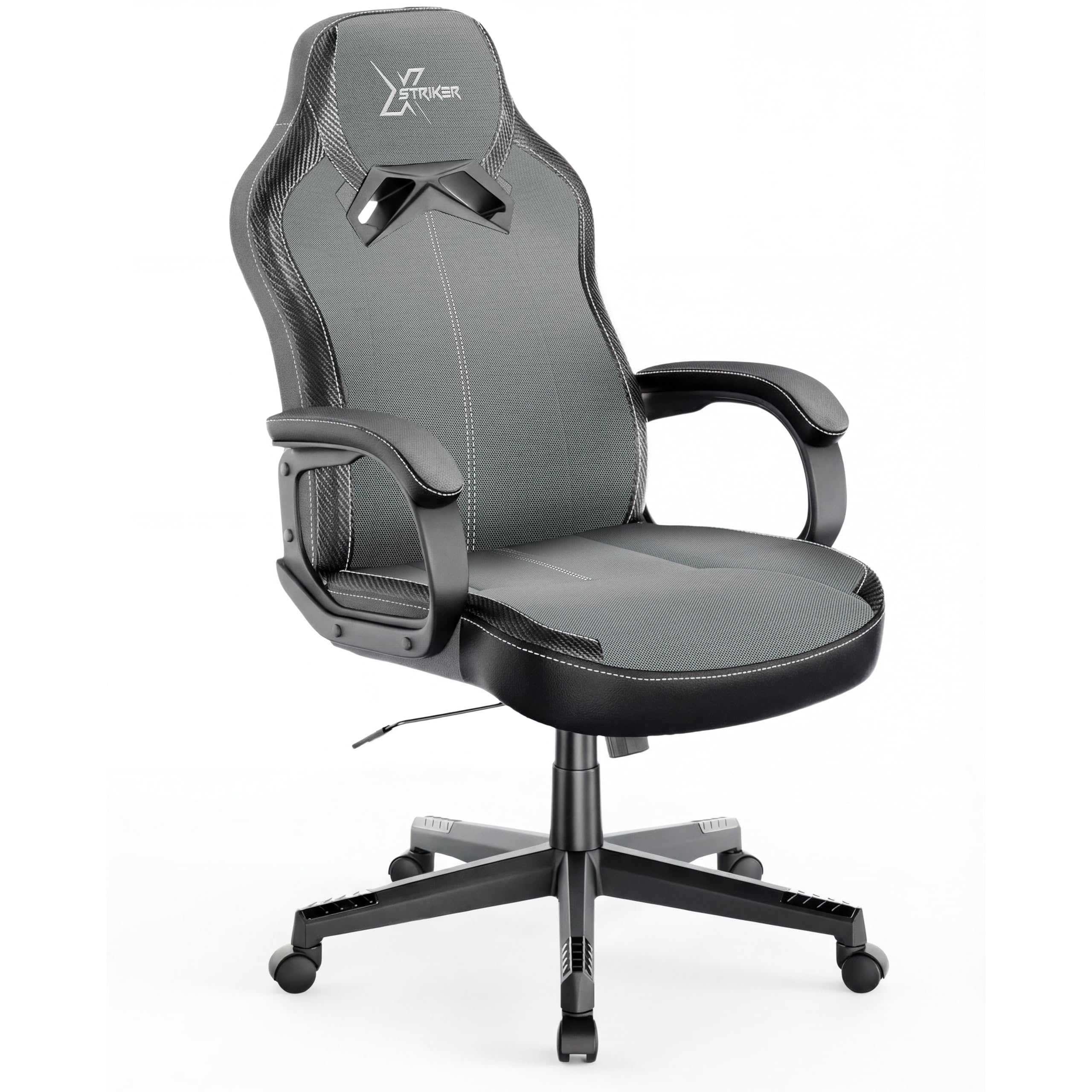 Blisswood Office Chair For Home, Breathable Mesh 360° Swivel Comfy Computer Desk Chair For Home Office Study Working, Adjustable Height Ergonomic Pc Work Chairs (Grey)