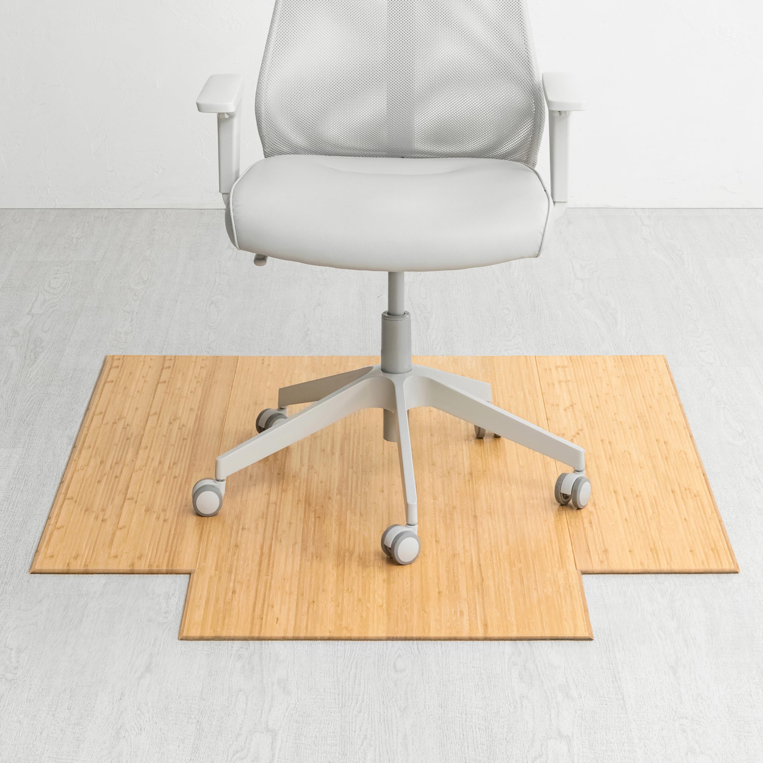 Anji Mountain Office Chairmat Thickest & Sturdy Bamboo Chairmats Highly Premium Quality Anti-Slip Heavy Duty For Multi-Purpose Hardwood Floor Office & Home Floor Protector Office Chair mat-12mm Thick