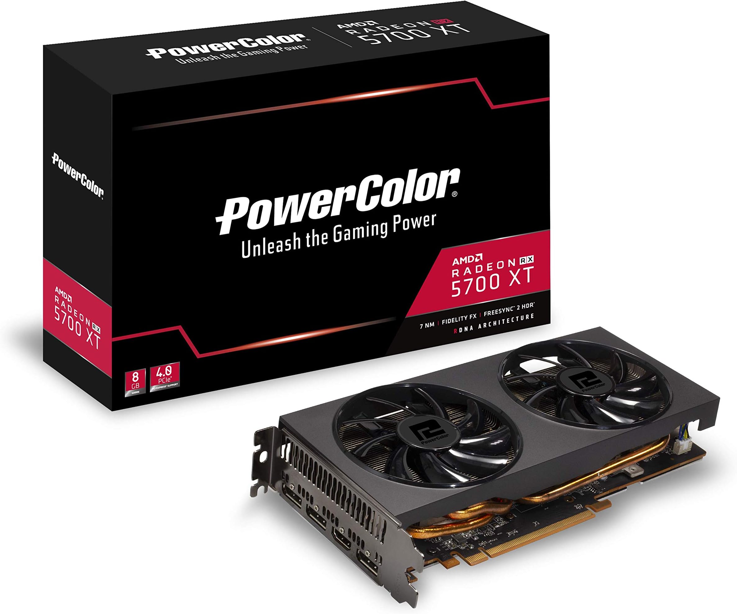 PowerColor Radeon RX 5700 XT 8GB GDDR6 Graphics Card, Model Number: AXRX 5700XT 8GBD6-3DH