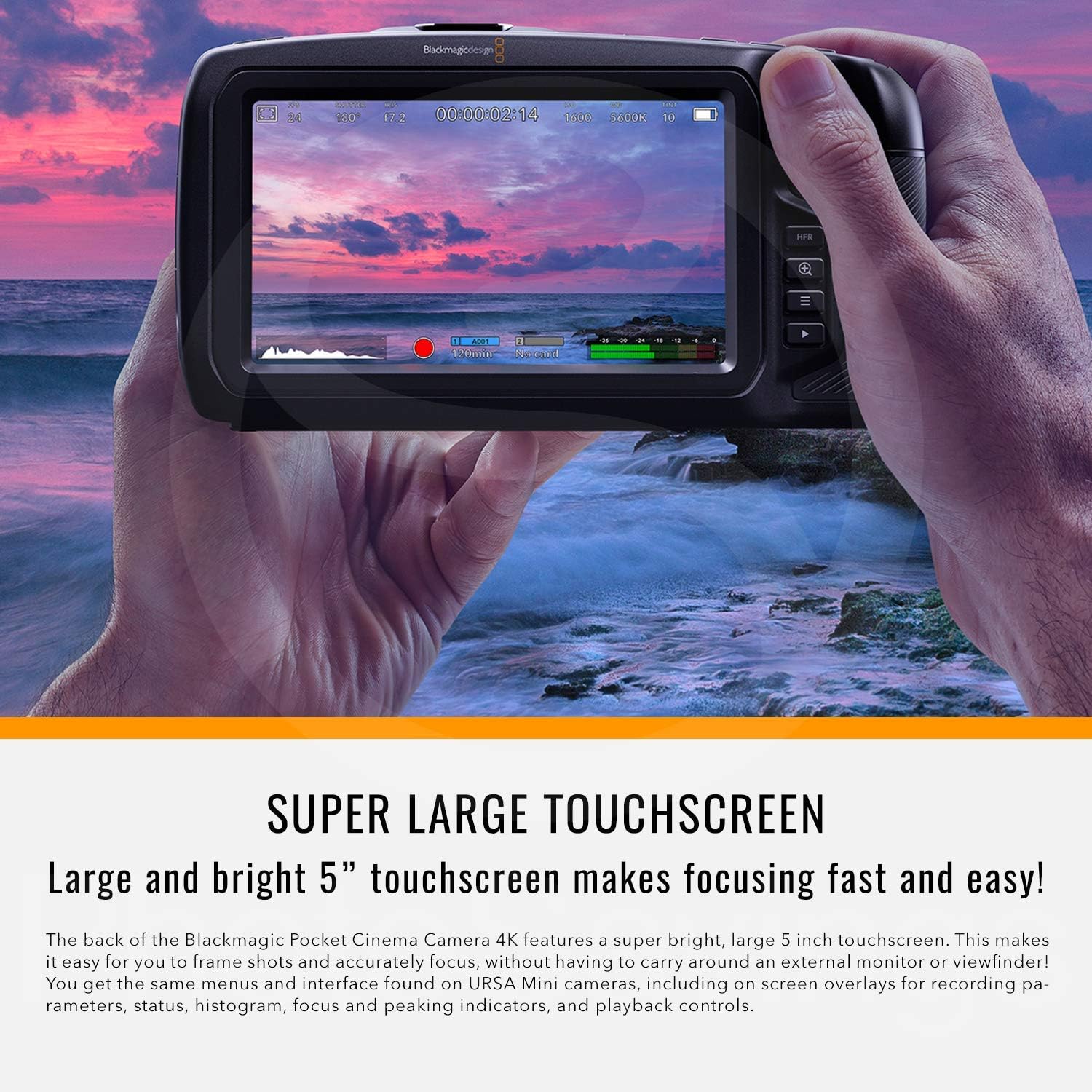70% оƒƒ Evеrуthіng Blackmagic Design Pocket Cinema Camera 4K (CINECAMPOCHDMFT4K) W/Micro Four Thirds Mount + Condenser Shotgun Microphone, LED Light, 64GB Card, Monopod, Backpack, Strap & Complete Video Bundle