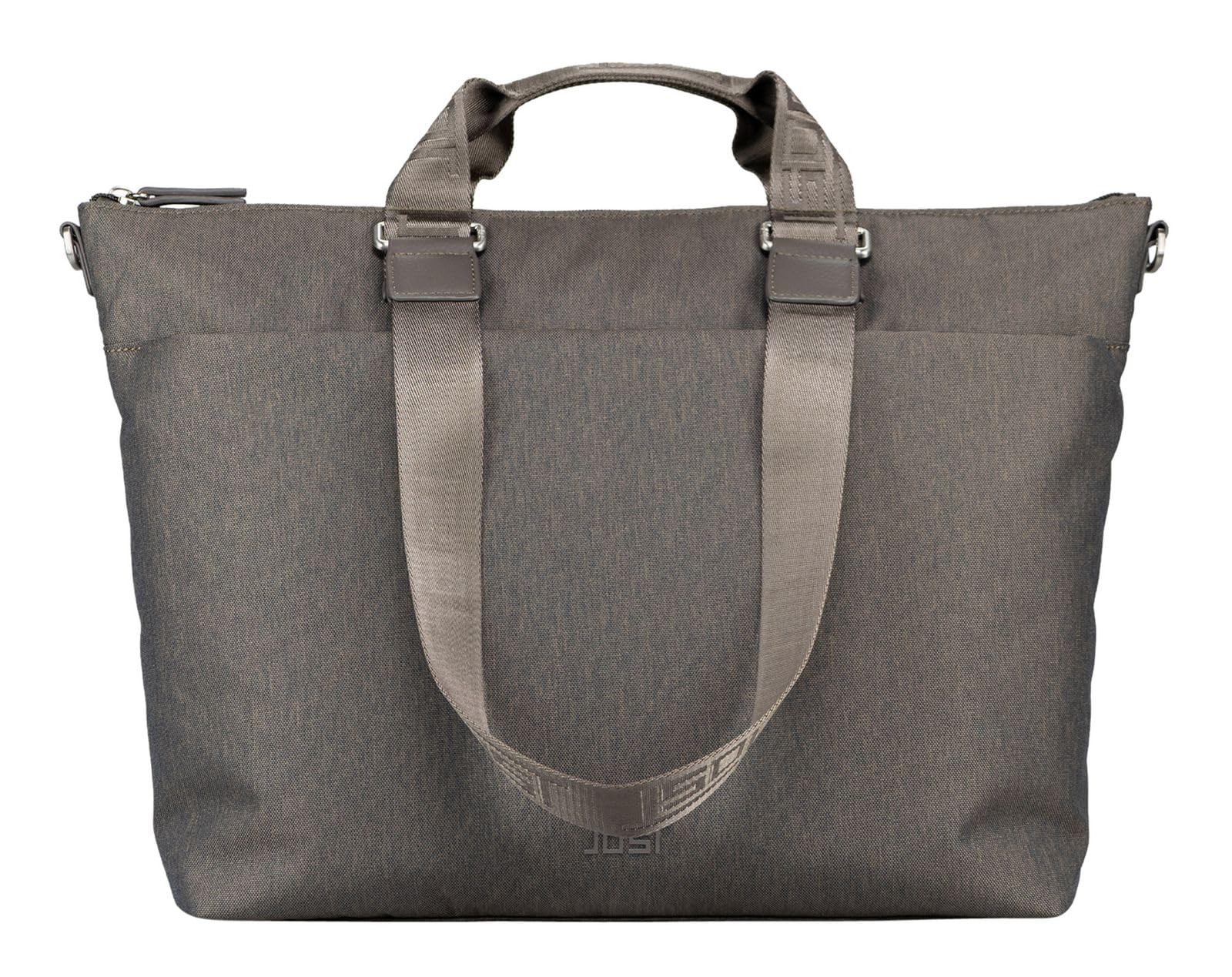 Jost maletín bolso shopper con compartimento para portátil Bergen Business Shopper Taupe marrón topo