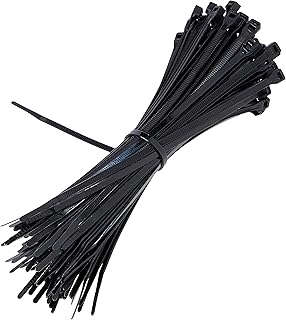 Sealey CT20048P100 200 x 4.8mm Black Cable Tie-Pack of 100, 200 x 4.8 mm