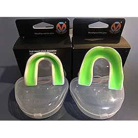 Oral Mart White/Green Youth Mouth Guard for Kids - Youth Mouthguard for Karate, Flag Football, Martial Arts, Taekwondo, Boxing, Football, Rugby, BJJ, Muay Thai, Soccer, Hockey