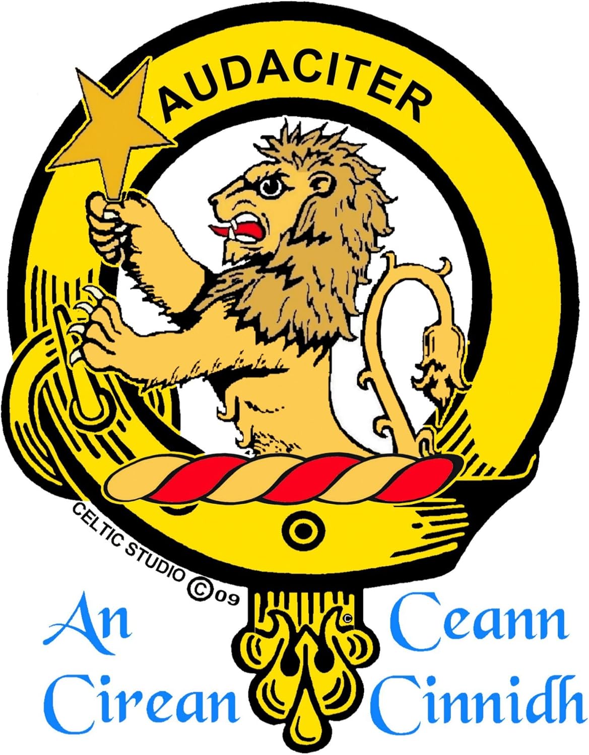 Ewing Scottish Clan Crest Tie Tack/Lapel Pin
