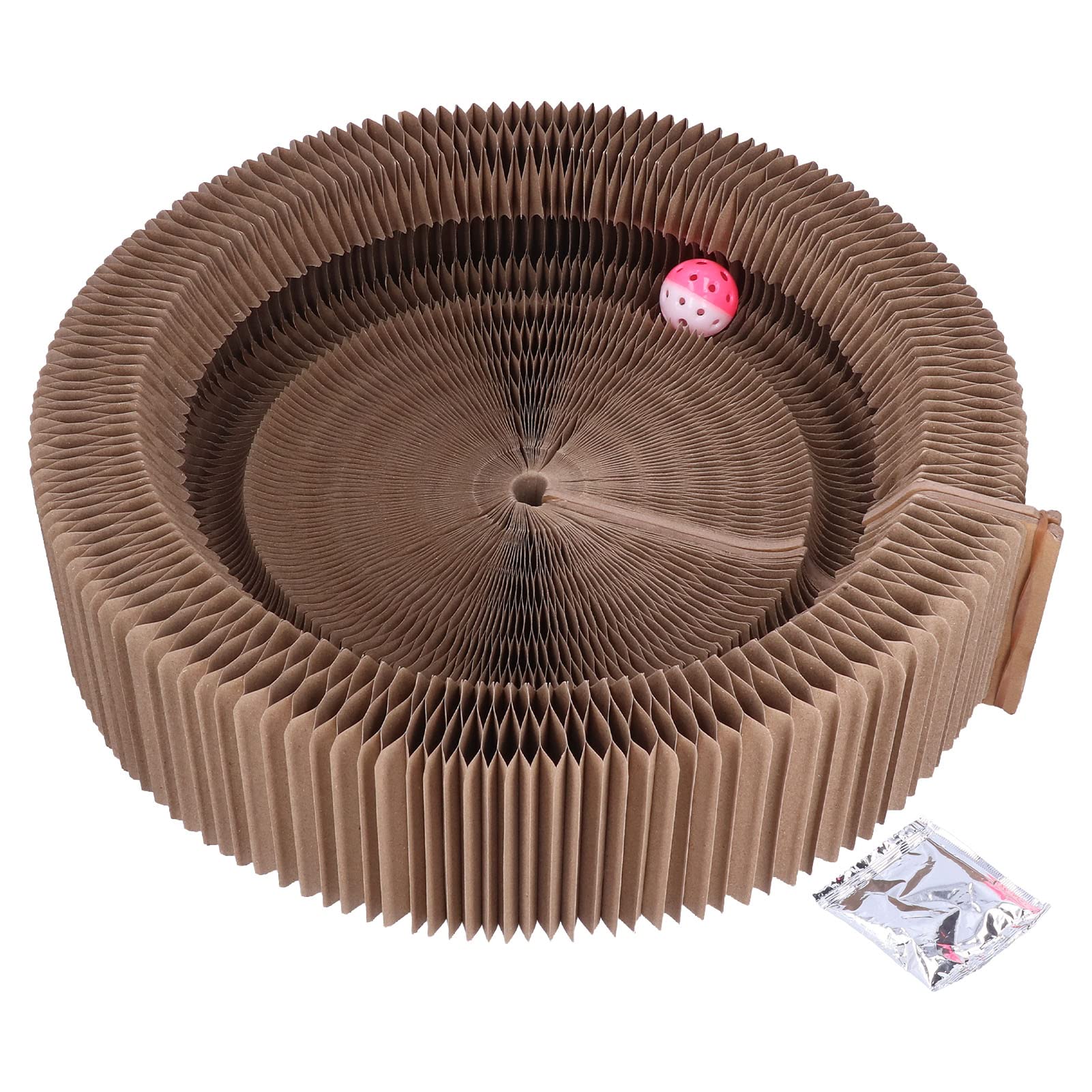 Chat griffoir lit de Salon Forme Ronde Pliable Haute densité Chat griffoir Carton pour Chats