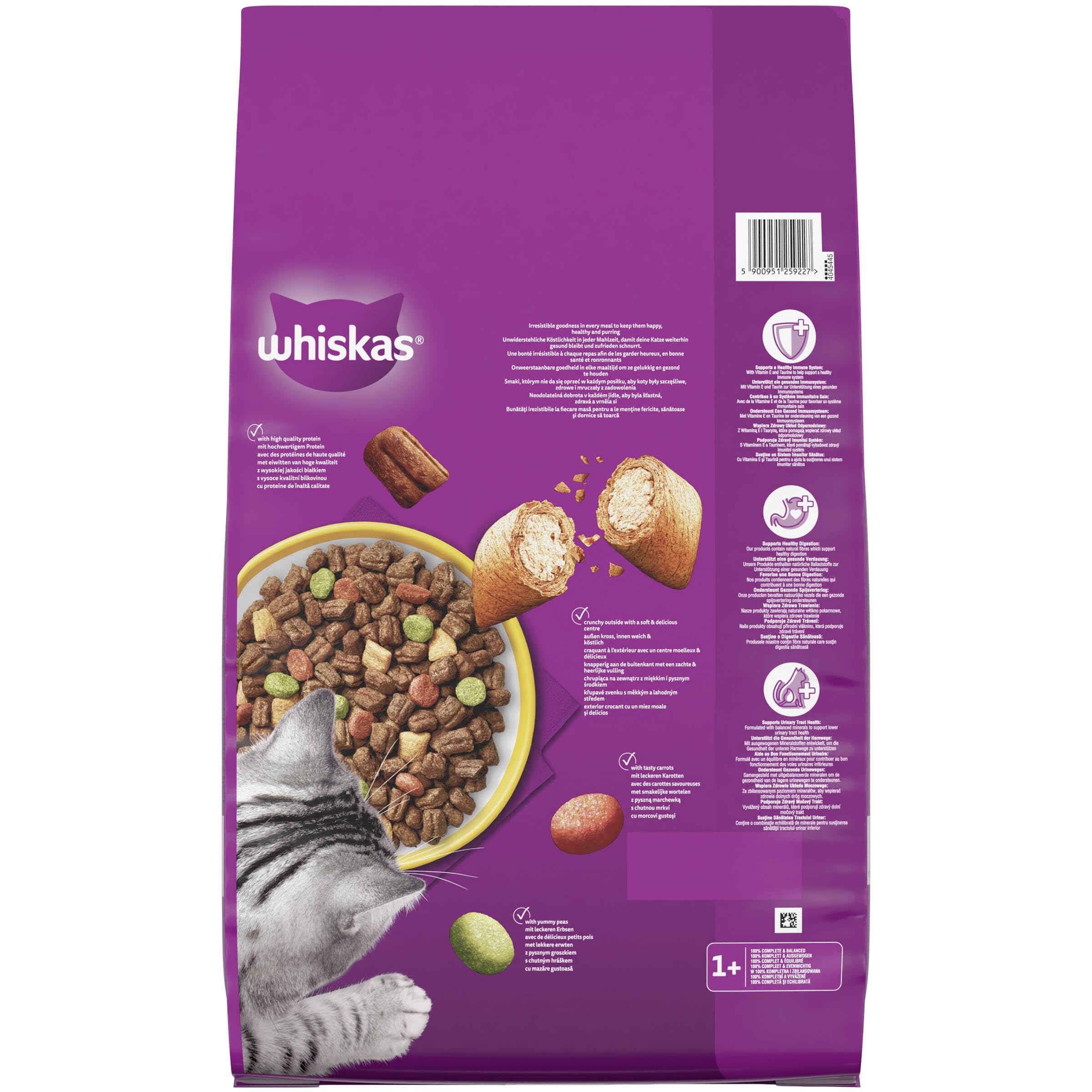 WHISKAS Croquettes pour chat adulte 7 kg au poulet