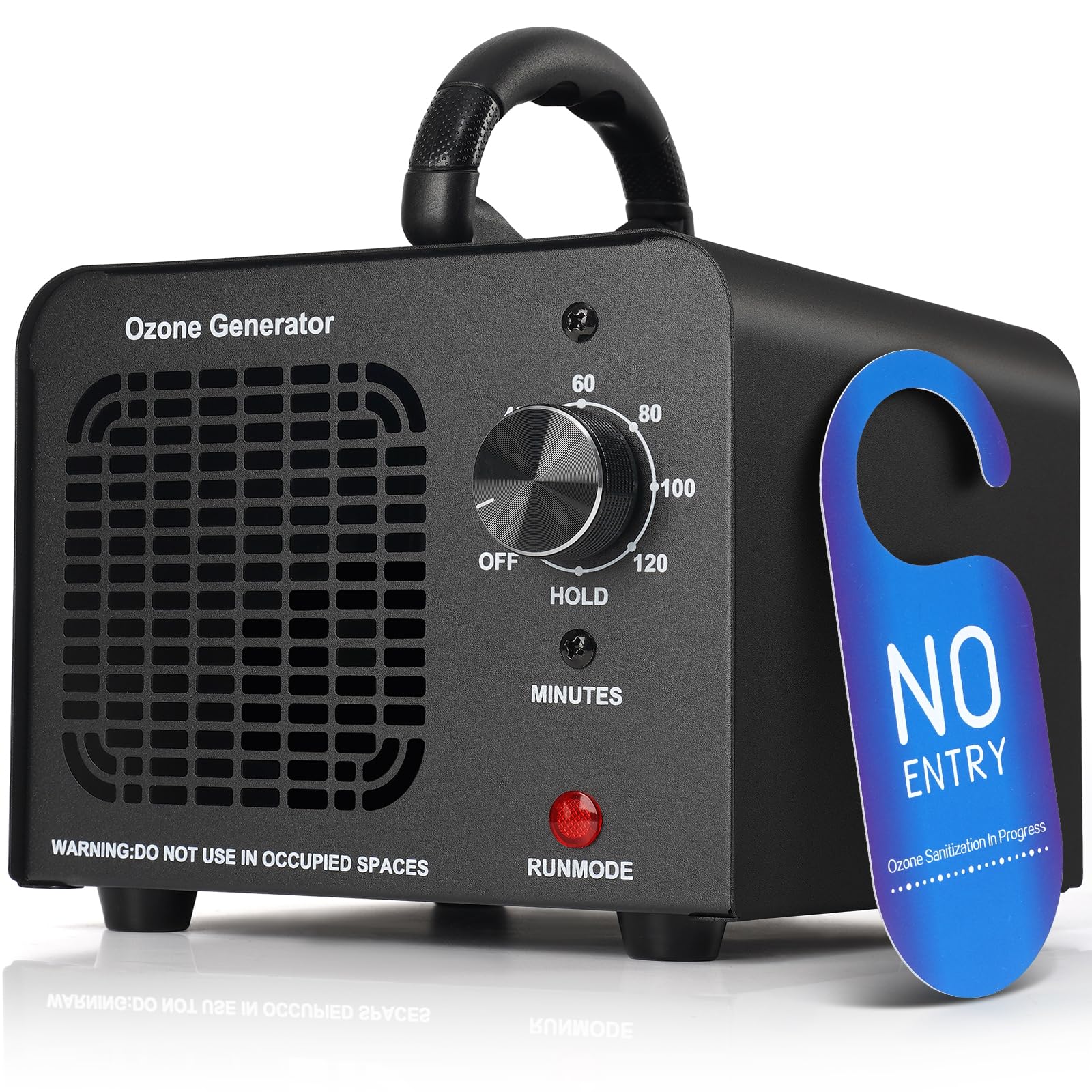 Ozone Generator 40000mg/h, Ozone Machine, High Capacity Odor Eliminator for Car/Home/Smoke/Pet Odor(Black)