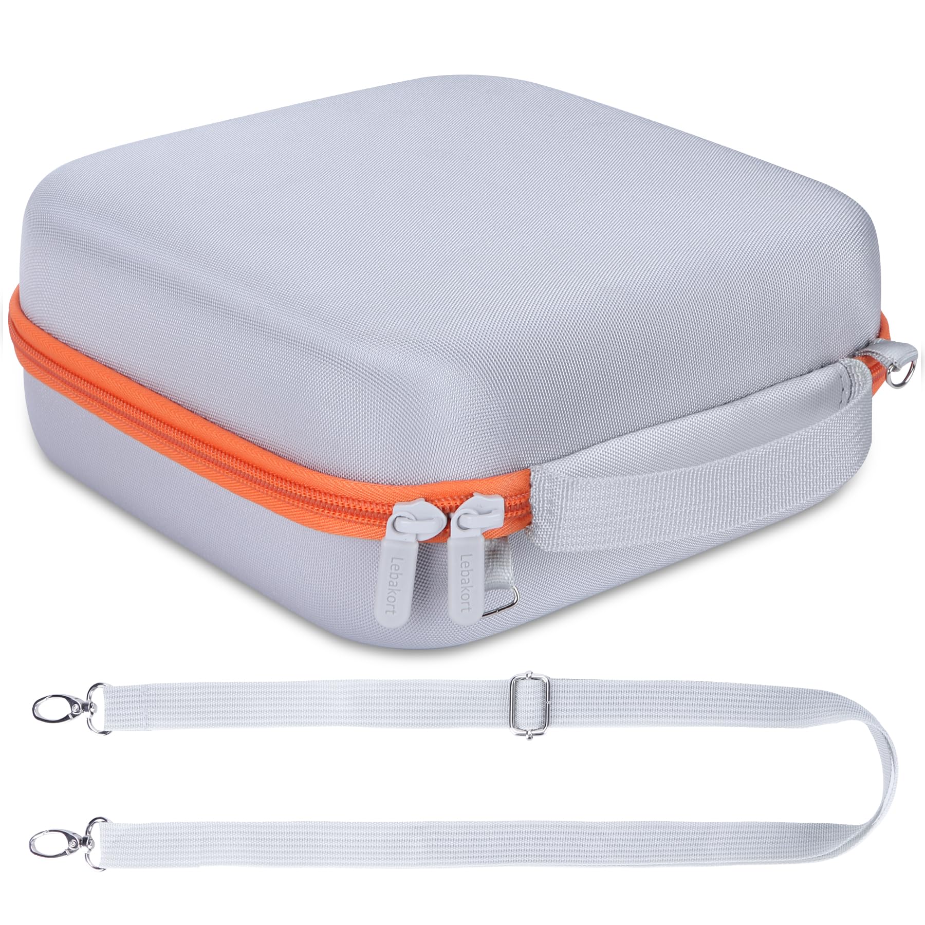 Custodia Rigida Per Yoto Mini Player - Bianco Con Cerniera Arancione, Protezione EVA