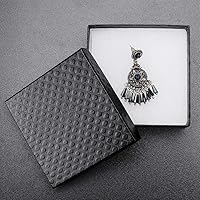 Vista 81 de MESHA Brown Jewelry Gift Boxes with Lids 10 PC, 6x5x1 Cotton Filled Jewelry Boxes, Necklace Gift Box, Bracelet Gift Box, Earring Box, Bulk Jewelry