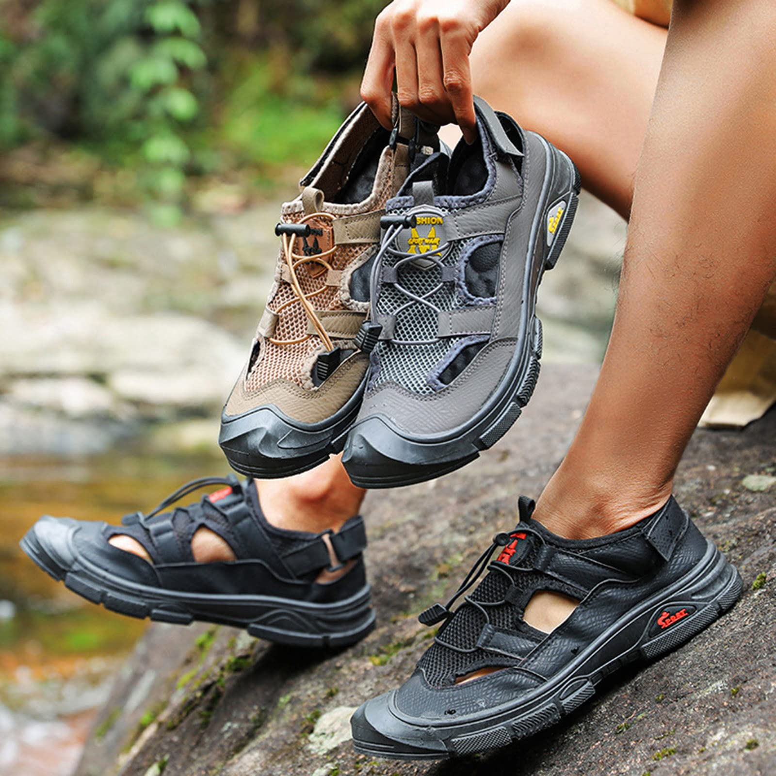 Genérico Zapatos Acuáticos Hombre Hombres Plano Transpirable Zapatos de Agua Casual Transpirable Agua Simple Casual Casual Barefoot Hombre