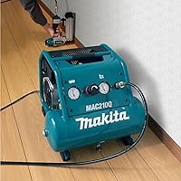 Vista 3 de Makita MAC210Q Quiet Series, 1 HP, Compresor de aire eléctrico, sin aceite, 2 galones