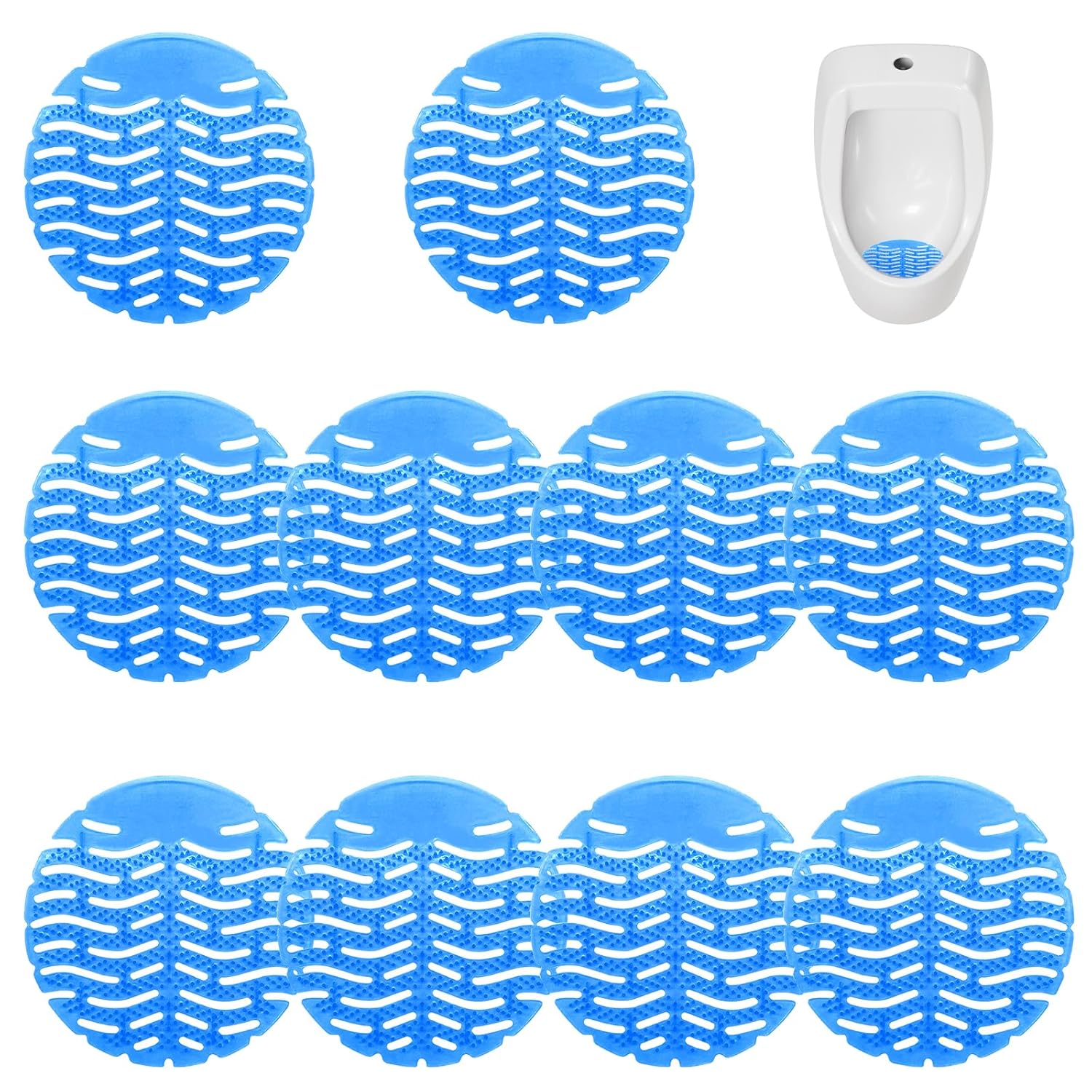 Omevett 10 Pcs Urinal Mats Scented Urinal Screen Deodorizer Mats Anti