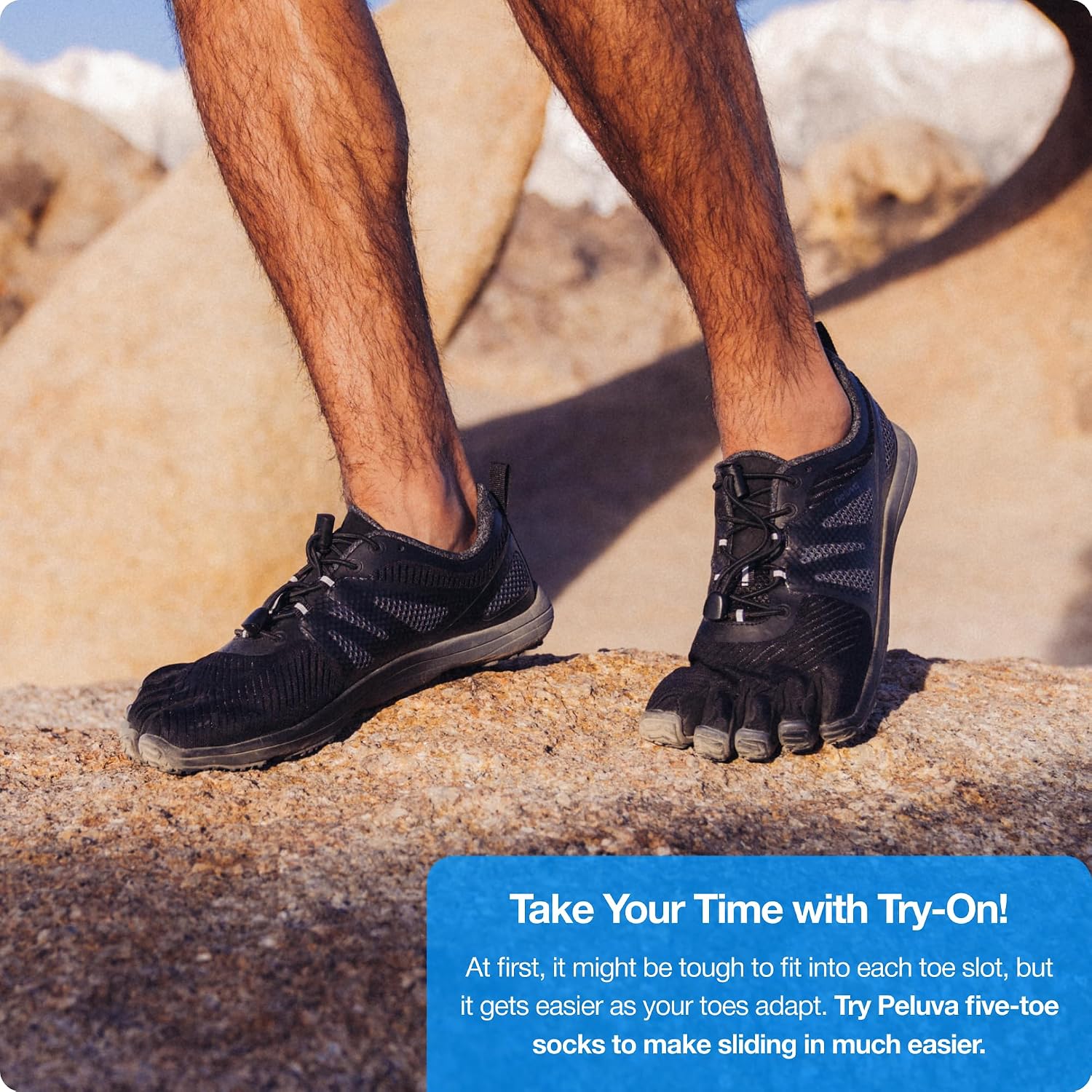 Peluva Strand ATR | Men's 5-Toe, Zero-Drop Barefoot Trail Shoes