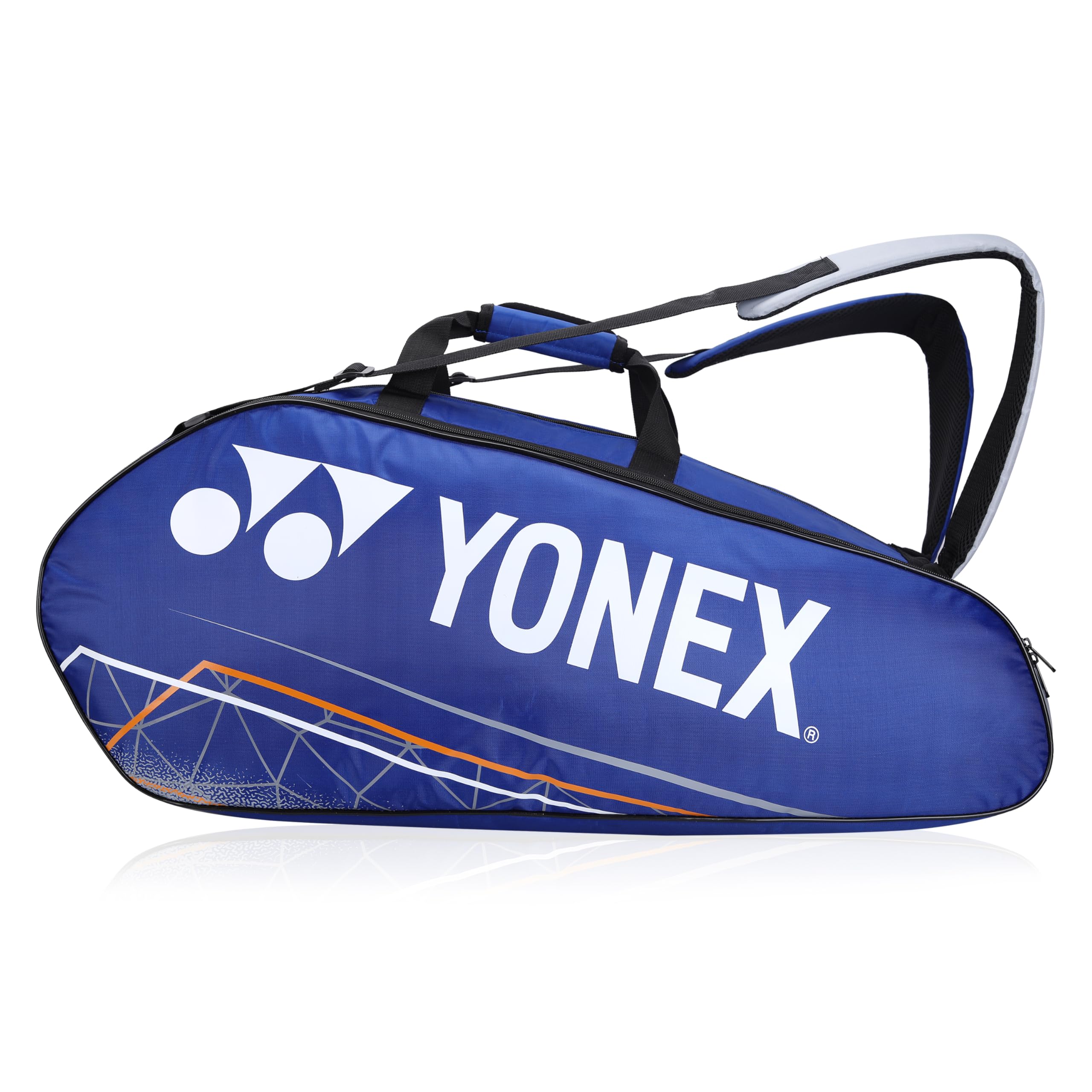Badminton Racquet Bag ACE2 0129 BT9 | ACE2 Series Thermal Lining Compartment |Eronomic STRPS |Available as Backpack|Hand Carry |Accessories & 9 Racquet Comaprtment|Wide Shoe Packet