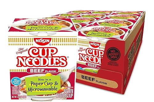 Sopa de fideos 225 onzas paquete de 12 de Nissin Cup ONoodles Ramen
