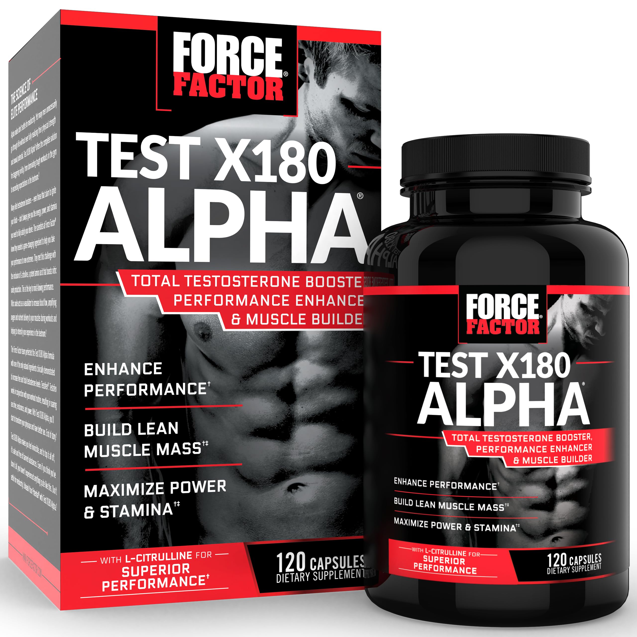Amazon.com: Force Factor Test X180 Alpha Testosterone Booster for