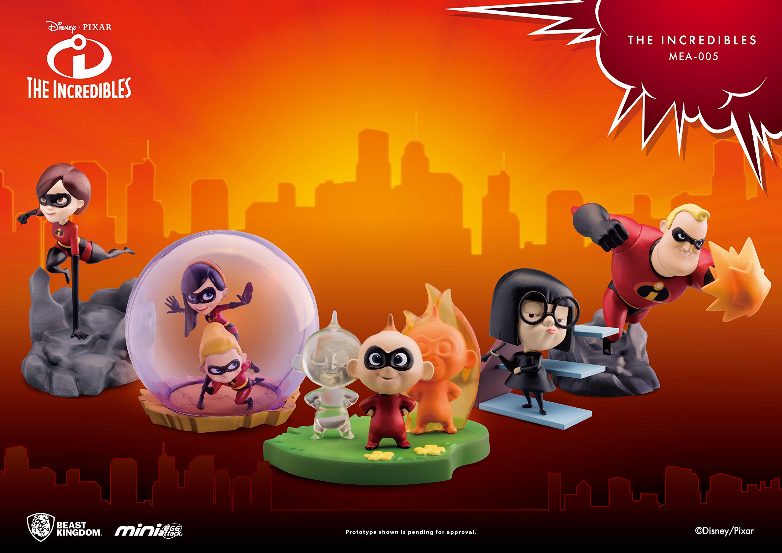 Amazon.com: Beast Kingdom The Incredibles: Mea-005 Violet & Dash