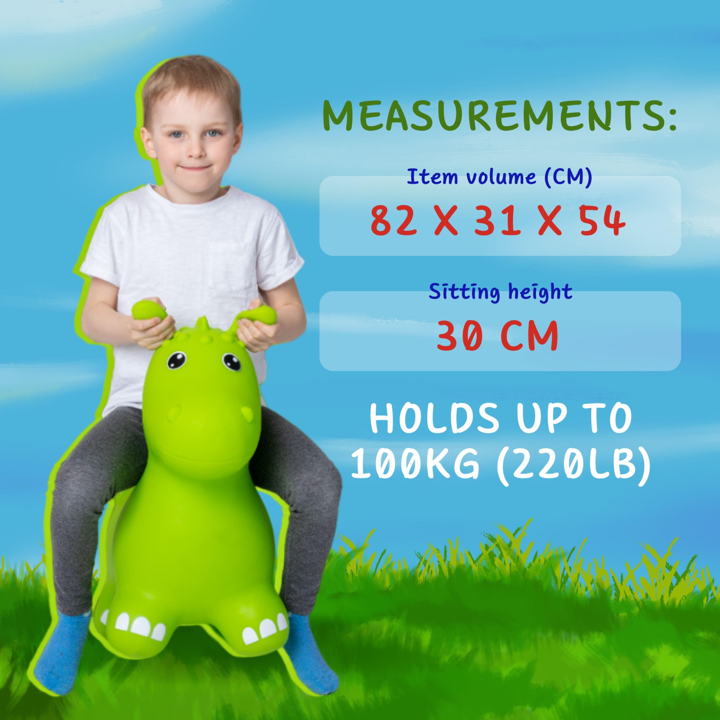 Gerardos Toys My First Jumpy Dragón, Verde