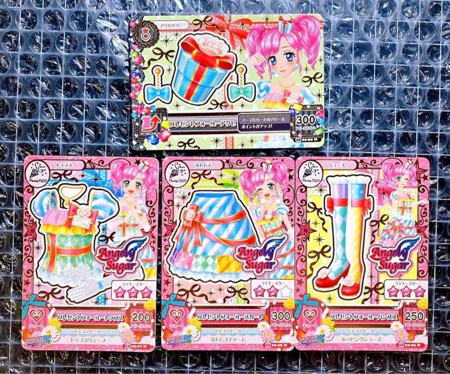 アイカツカード　スプリングシャワーコーデ　天羽まどか アイカツ アイカツカード 天羽まどか 4枚セット｜Yahoo!フリマ