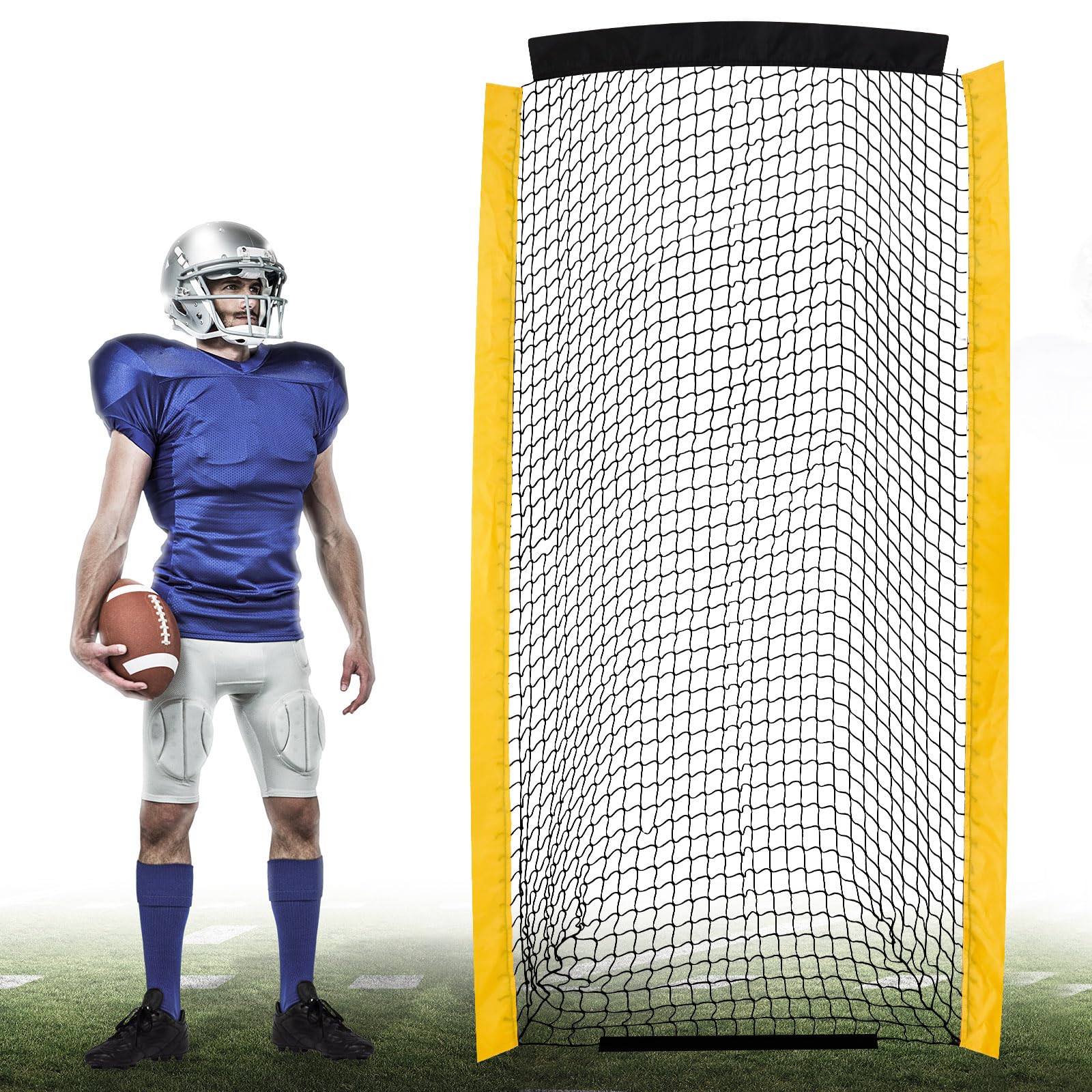 Photo 1 of MorningRo Football Net Without Frame Football Kicking Cage Replacement Net Deep Pocket for Kicking Cage Practice
