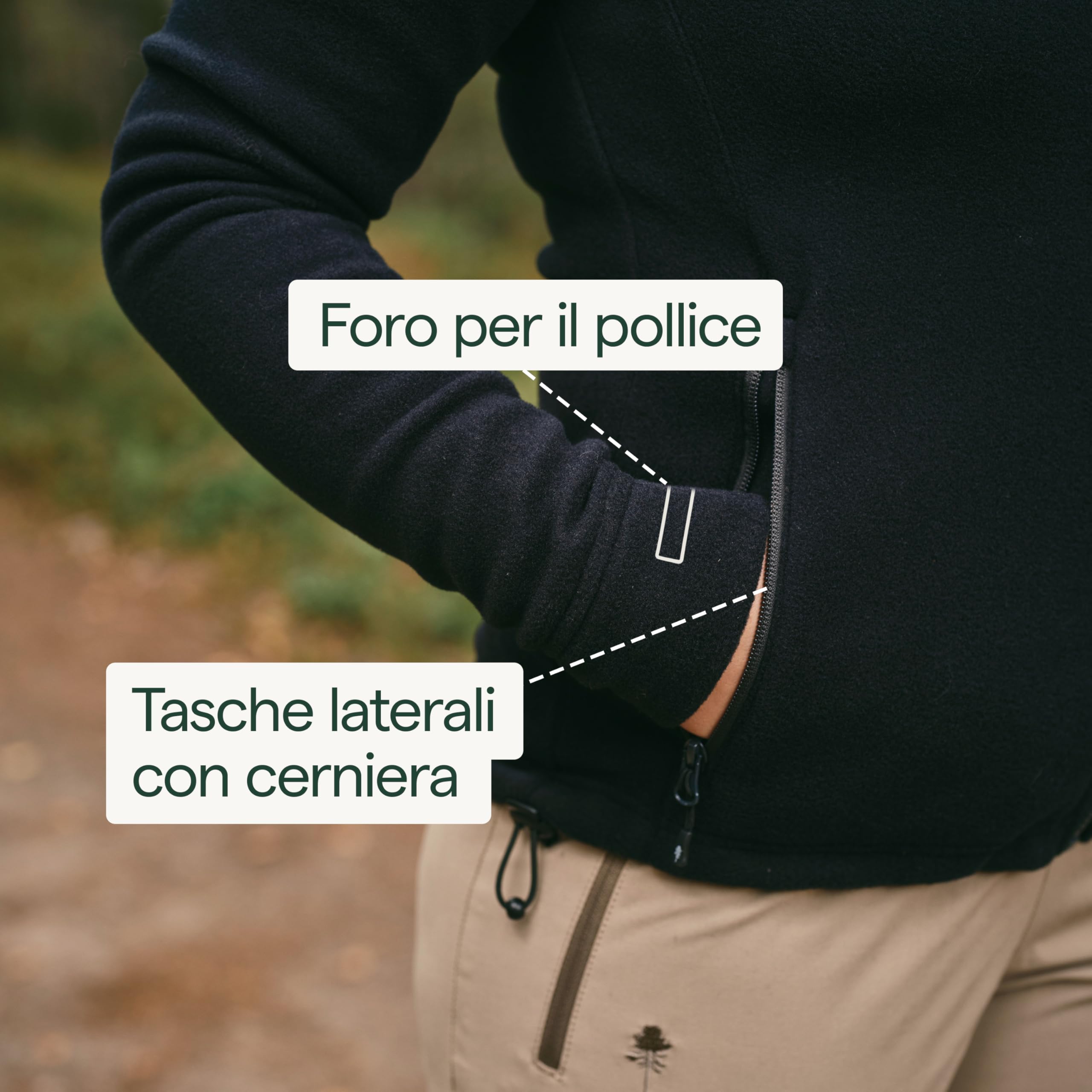 Pinewood Felpa Pile Donna con Zip, Realizzata al 100% con Materiali Riciclati, Ideale per Caccia e Attività All’aperto