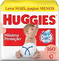 Fralda Descartável Huggies Supreme Care, Tamanho G, 160 Unidades, com Tecnologia Xtra-Flex