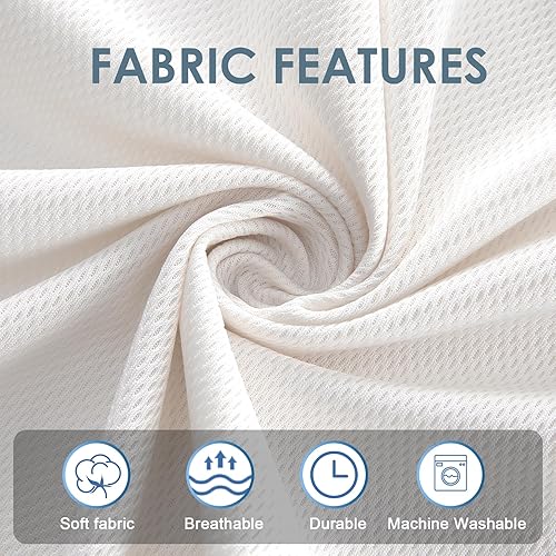 Miniatura 3 de Almohada de cuña para cama tamaño King (76 x 8 x 6 pulgadas), almohada de cabecera con relleno de hueco, cuña de almohada triangular, llena el