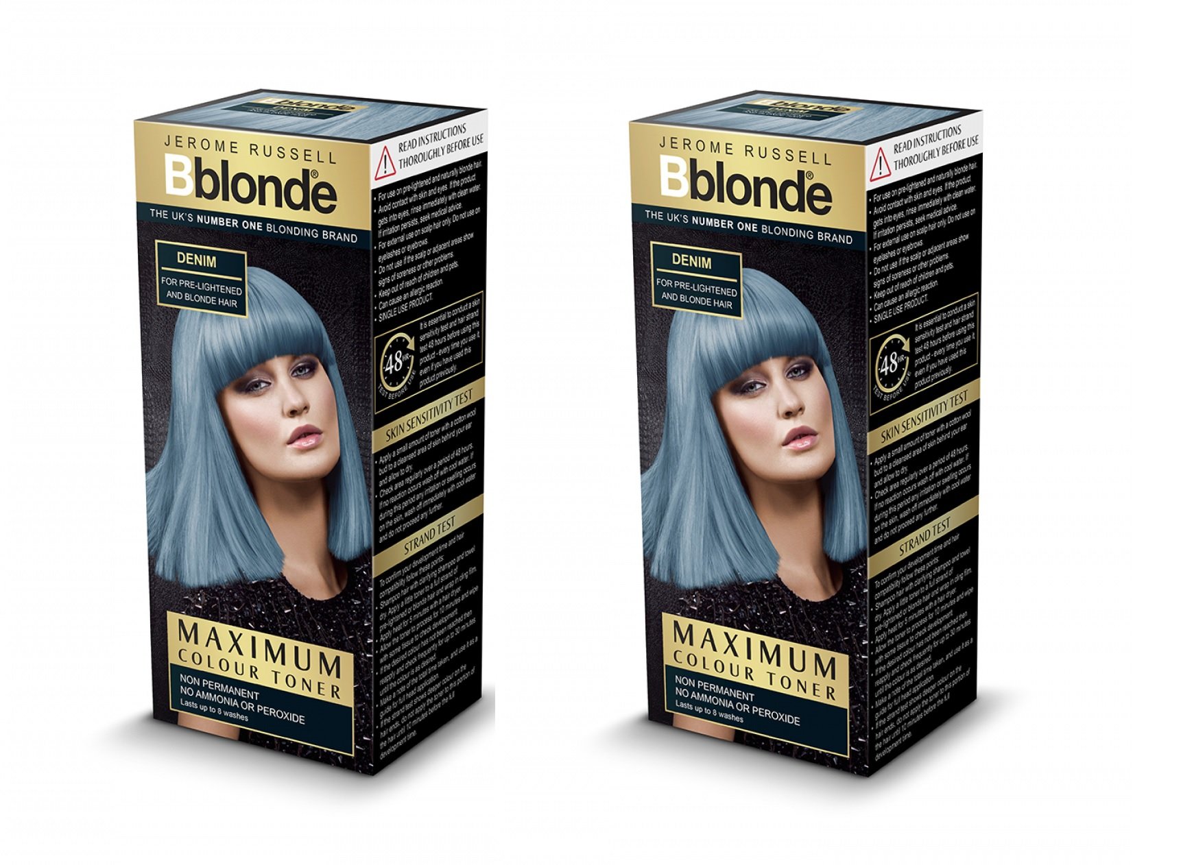 Jerome Russell BBlonde Denim Toner 75ml 2 PACK