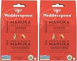 Wedderspoon Organic Manuka Honey Drops, Ginger & Echinacea, 20 Count (Pack of 1) | Genuine New Zealand Honey | Perfect Remedy For Dry Throats