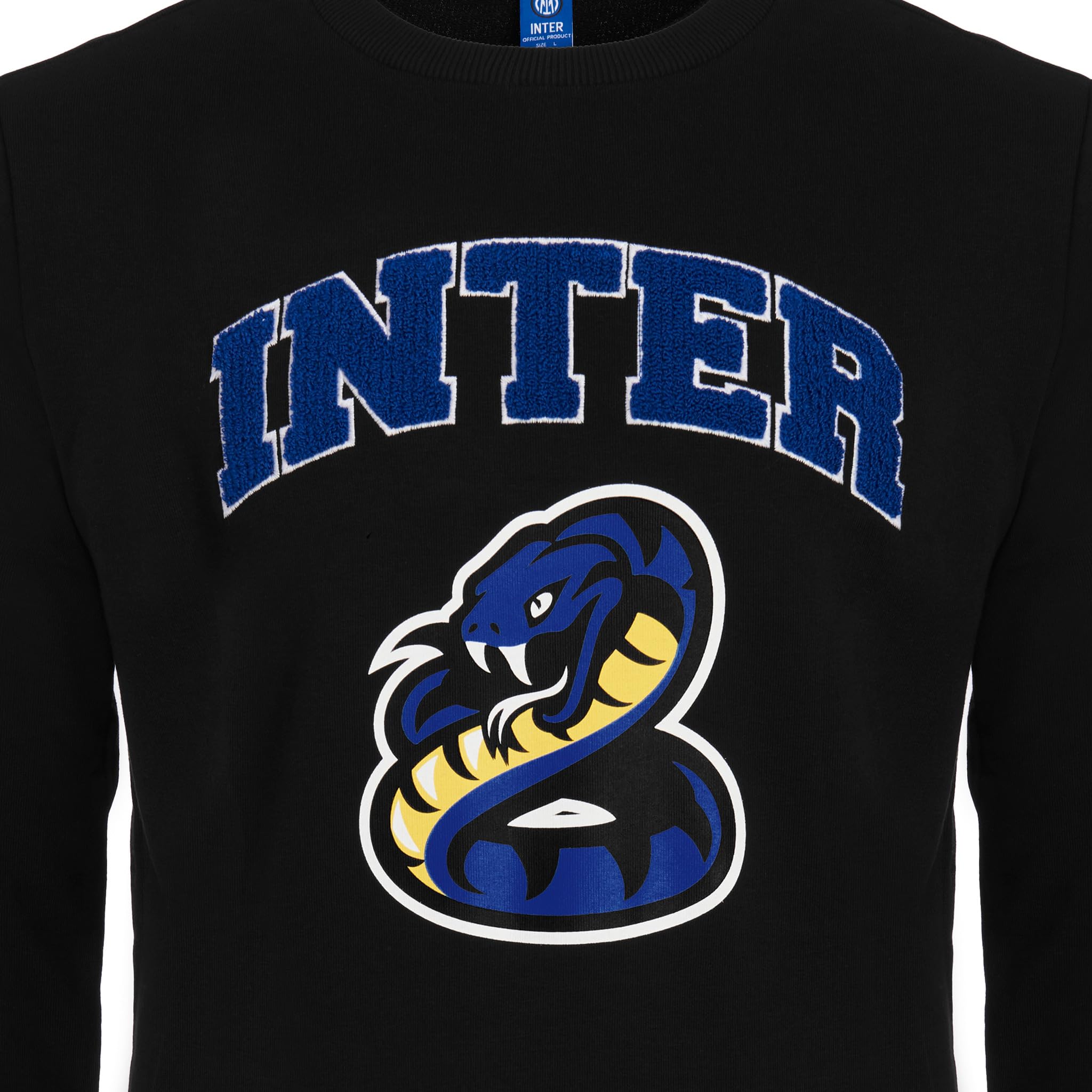Inter T-shirt dla dorosłych, uniseks, oficjalny produkt, z Biscionem Ekskluzywna kolekcja Back to Stadium, 100% bawełna, odpowiednia dla wszystkich fanów Nerazzurri