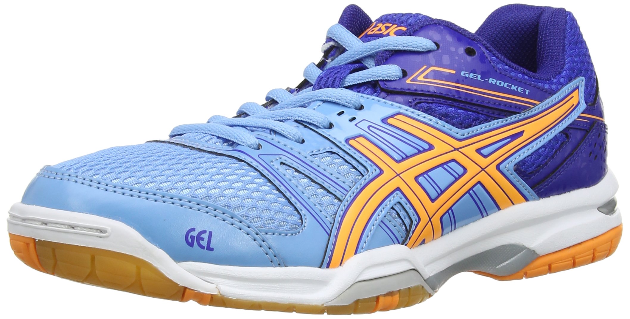 Asics Gel Rocket Womens Volleyball Shoes Blue Soft Blue