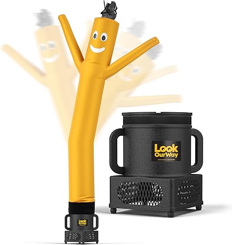 Vista 35 de LookOurWay Air Dancers Wacky Waving - Tubo inflable de 7 pies de alto con soplador de bailarín Sky Dancer, color morado