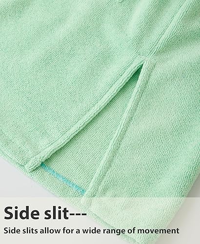 Miniatura 5 de MissShorthair Poncho de toalla para niños, cubierta de playa con cremallera y capucha, bata cambiadora de natación para niños, bata de baño para