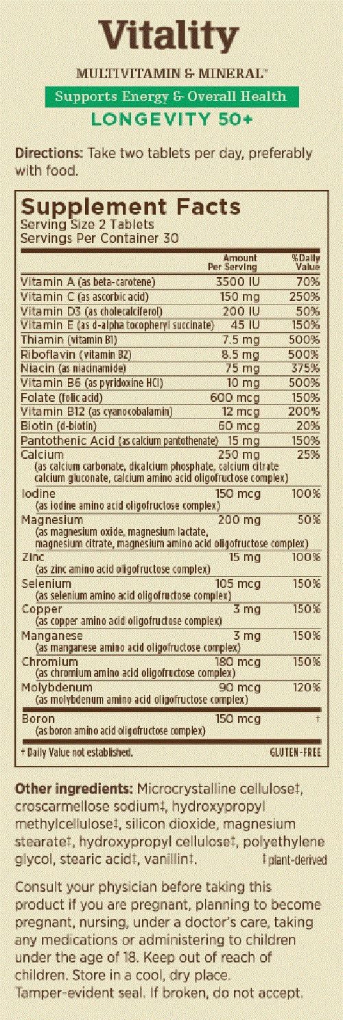 Buy Melaleuca Multivitamin & Mineral Longevity Supplement for Men & Women 50+, Powered by Oligo