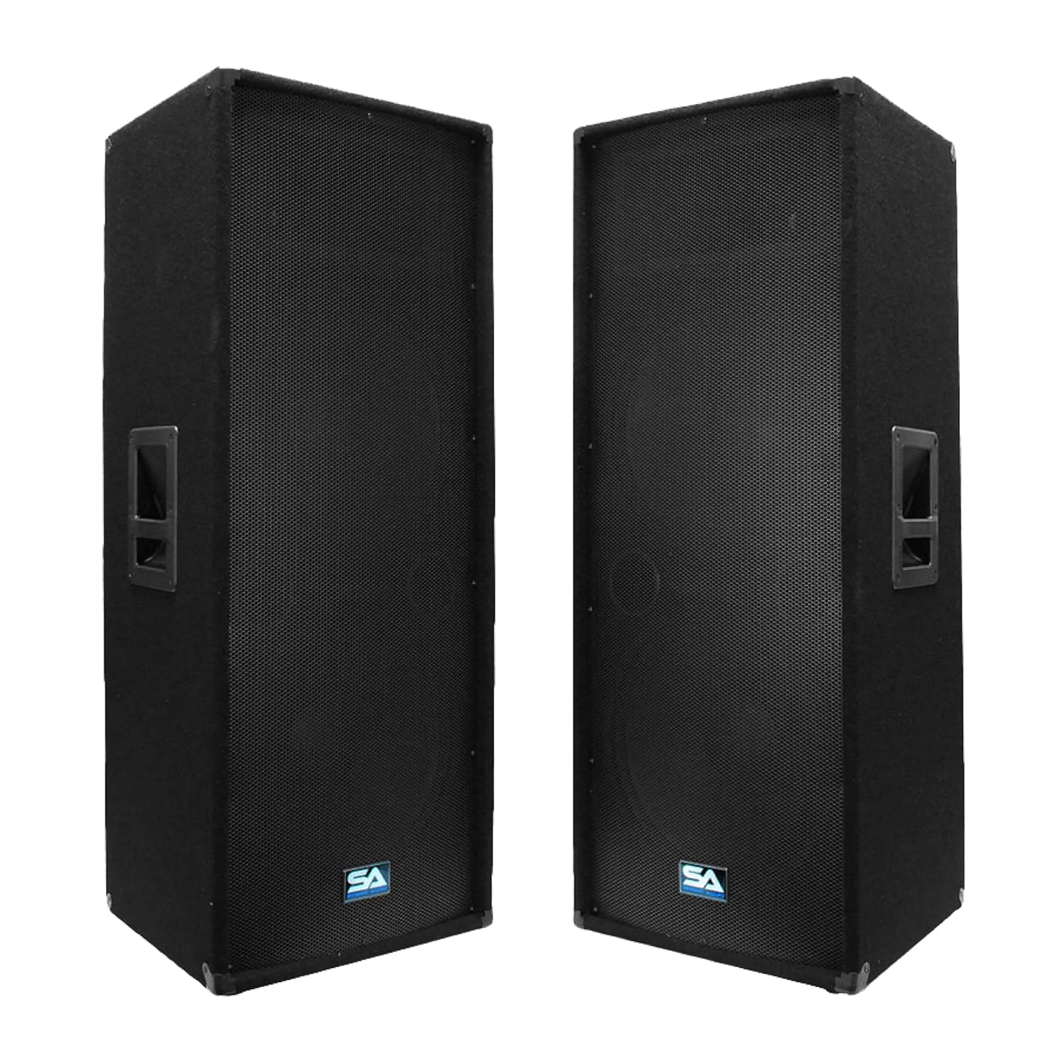 Seismic Audio Speakers Pair of Dual 15” Speakers, PA/DJ Speakers, PRO