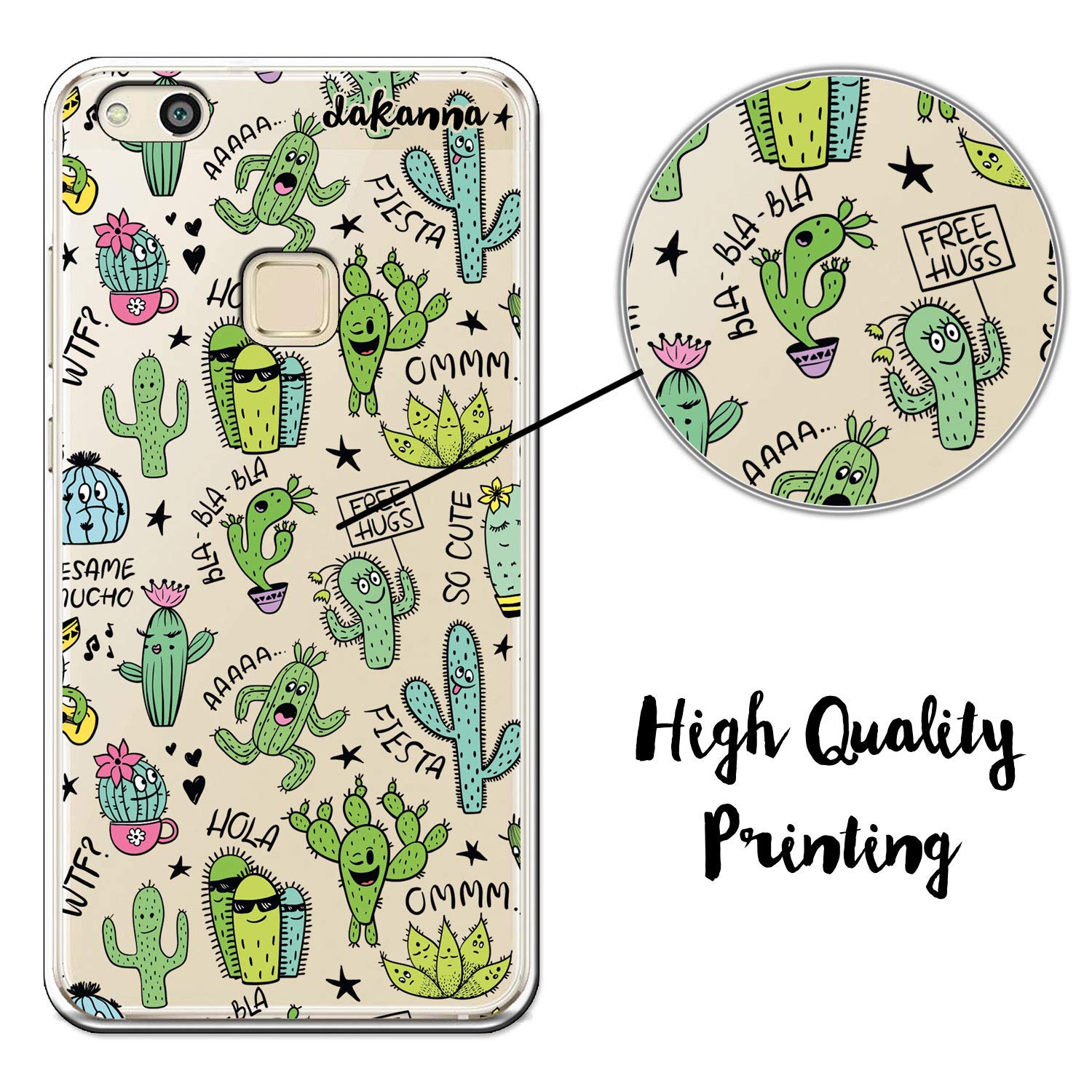 Coque Souple Transparente HUAWEI P10 - Impression Rosace | NOVAGO, Protection Fantaisie