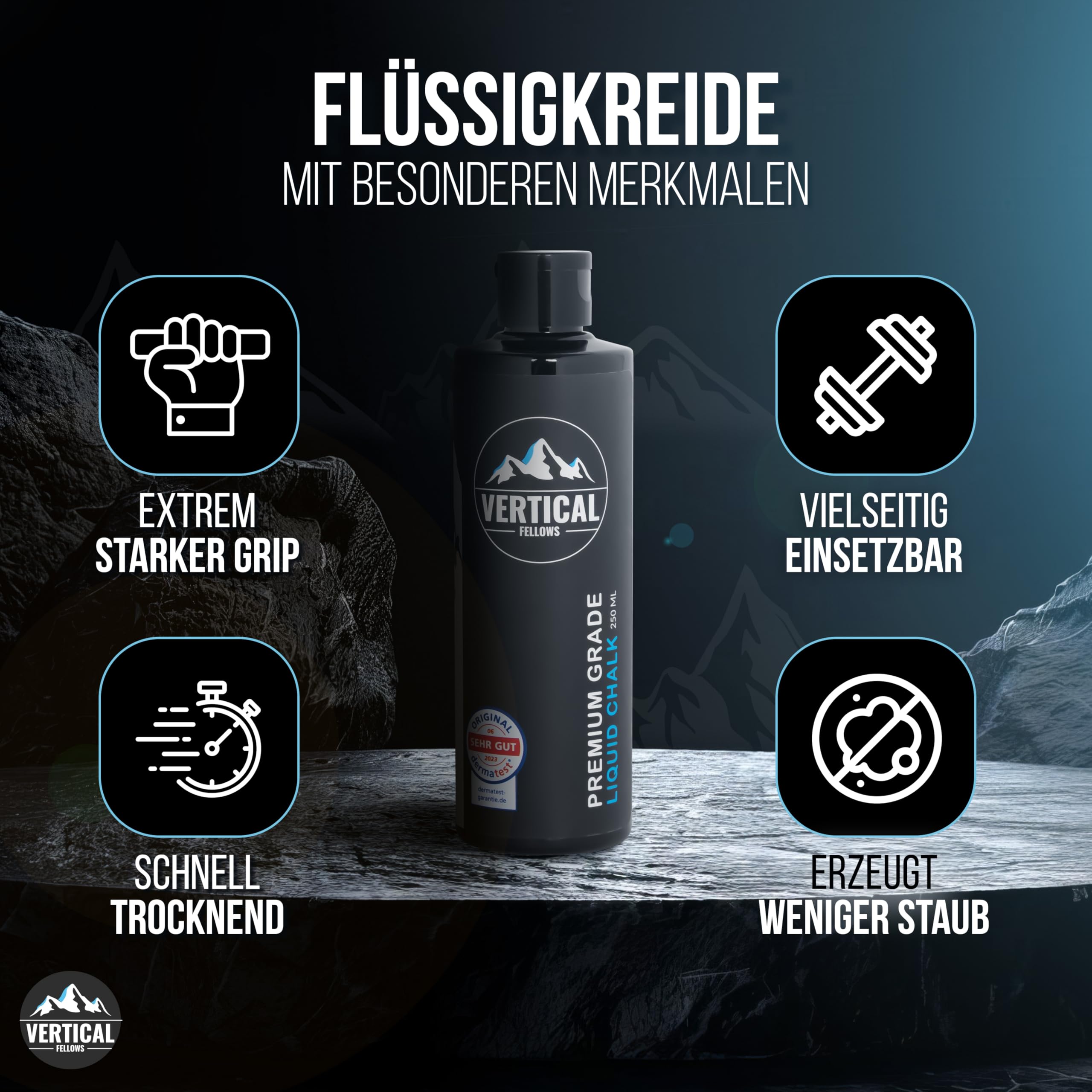 Liquid Chalk – płynna kreda do wspinaczki, wspinaczki, podnoszenia ciężarów, crossfitu, płynnej magnezji do gimnastyki itp.
