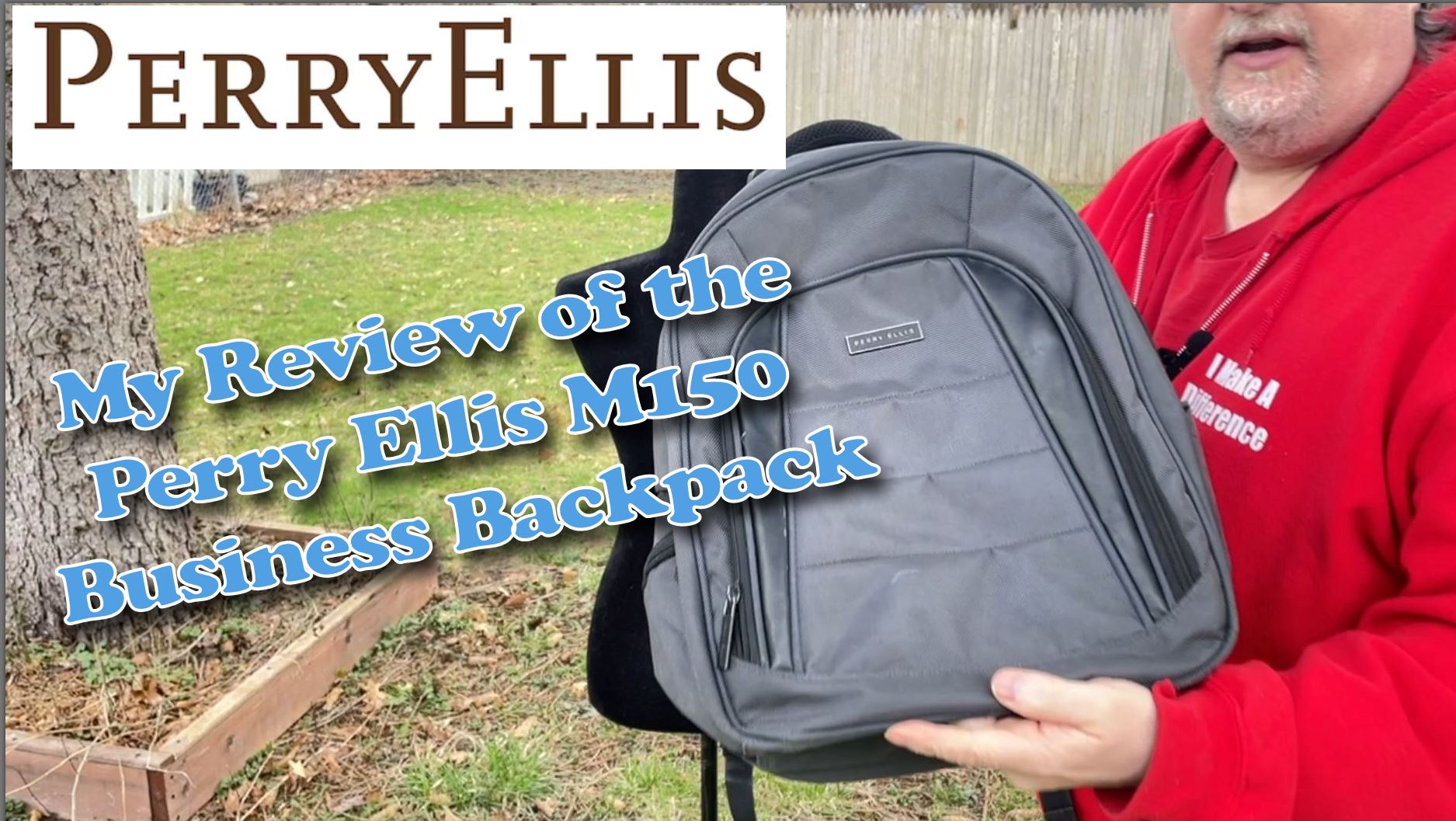 Watch Reviewing my Perry Ellis M150 Business Laptop Backpack. on Amazon Live