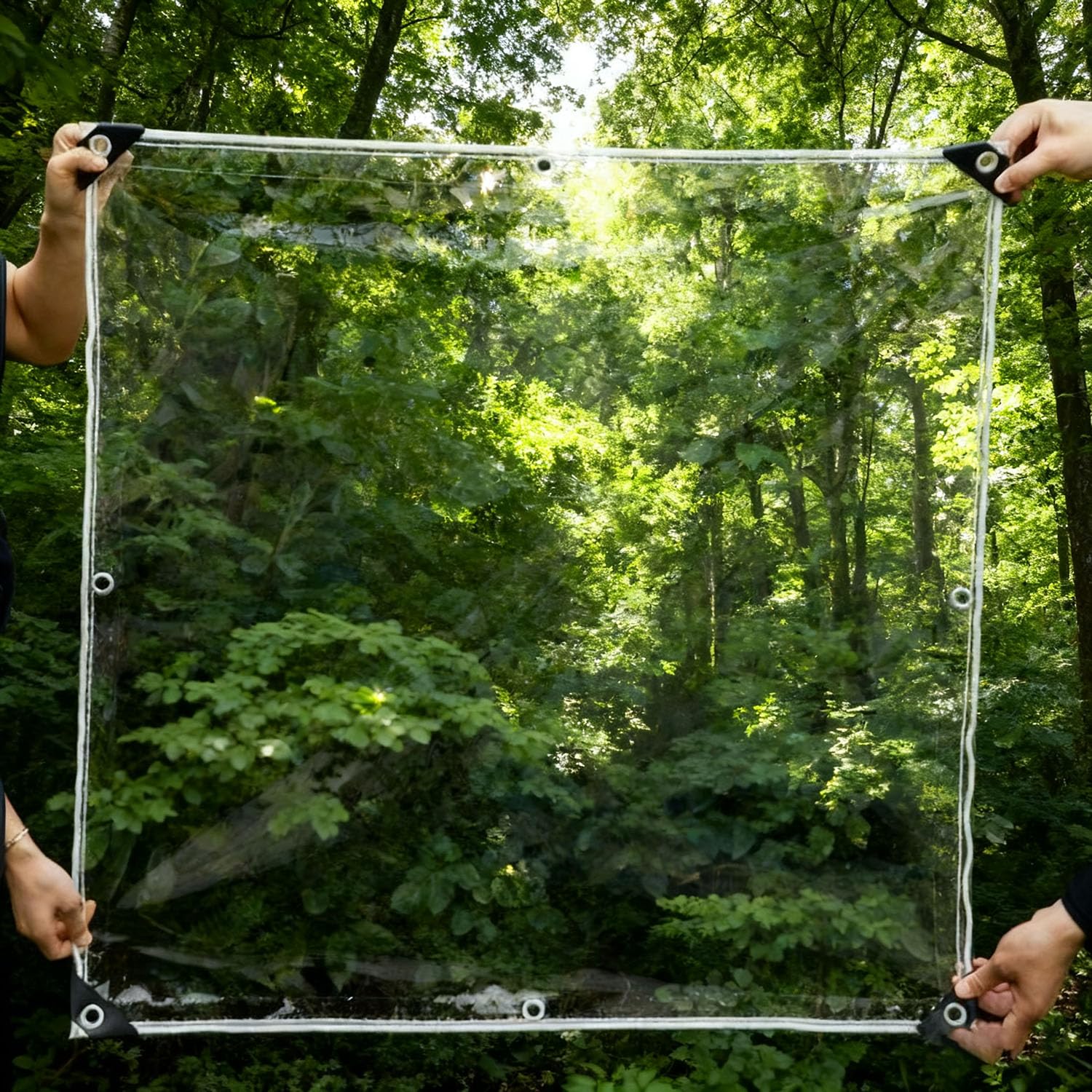 Toldo transparente exterior 90x130 lona impermeable plegable para gazebo jardín