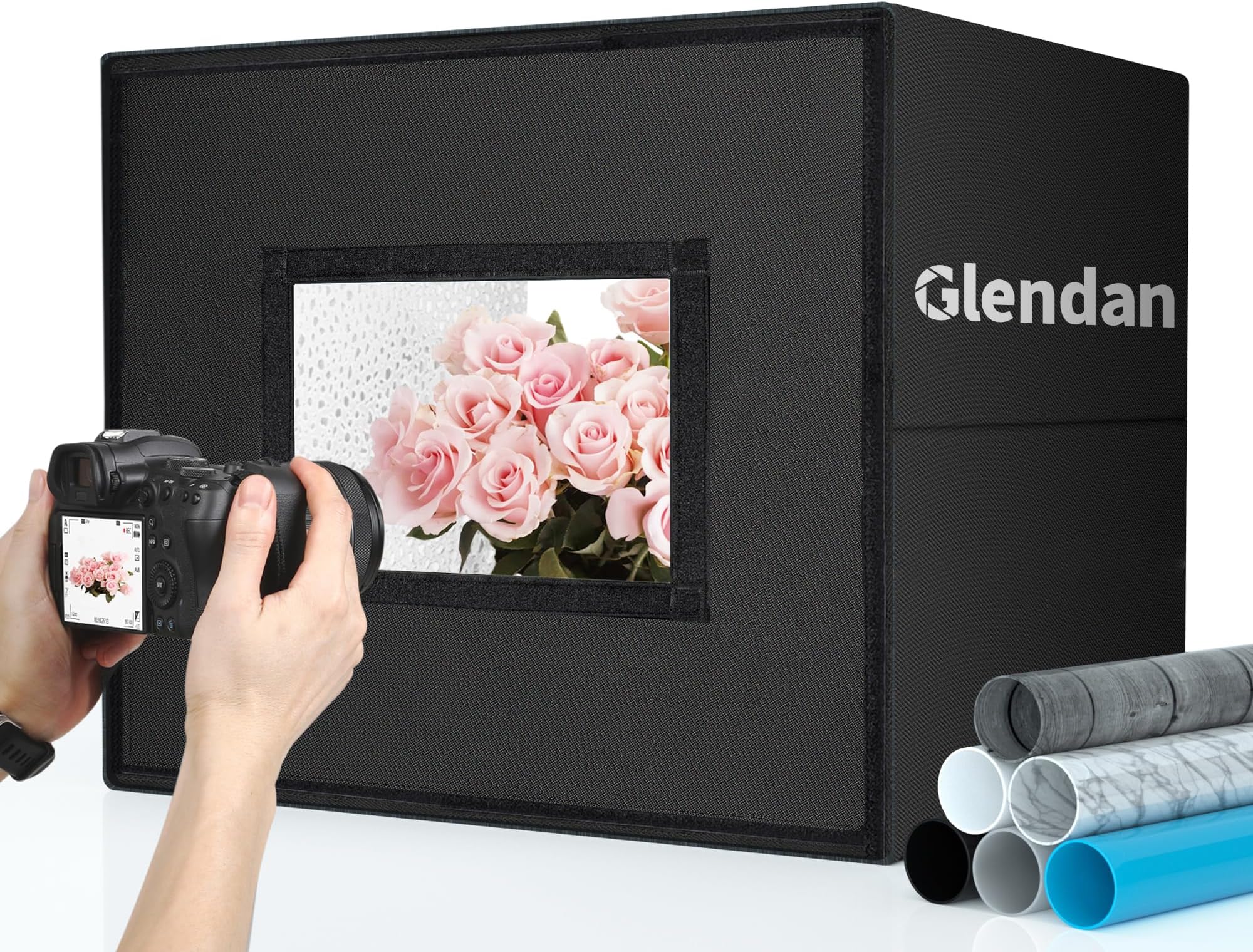 Glendan Light Box Photography, 20" x 16" Portable Professional Photo Studio Light