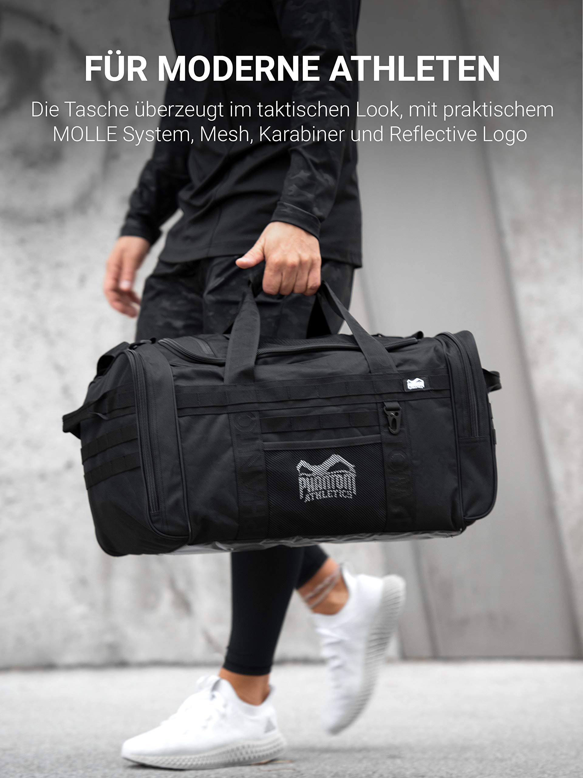 Phantom torba sportowa Tactic | Gym-Bag Fitness Training - 70 litrów, czarny, torba sportowa