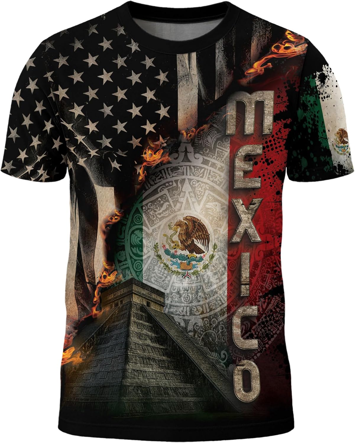 Mexico Shirt, Mexican Shirt, Mexican Shirts for Men, Playera De Mexico para Hombre, Mens Patriotic T Shirts